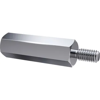 Axxatronic IA-ST-3-5,5-12 Innen-Außen distanční čep (d) 12 mm M3 x 7 M3 x 6 ocel pozinkované 1 ks