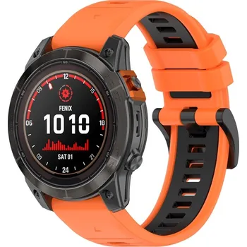 Ostatní příslušenství k chytrým hodinkám VSECHNONAMOBIL 63084 SPORTY Univerzální řemínek pro Garmin Fenix 7 Pro / 7 Pro Solar / 7 Pro Sapphire oranžový