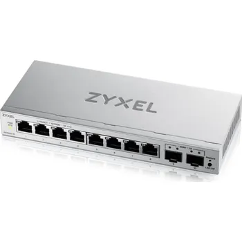 Switch Zyxel GS1200-10 v3, 8 Port Gigabit, 2 x SFP webmanaged Desktop Switch