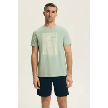 PÁNSKÉ PYŽAMO BROOK 44503 SS26 GREEN-GRENADE 3xl