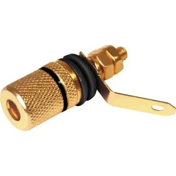 Příslušenství k měřicímu přístroji Zdířka repro banánek zlatá černá