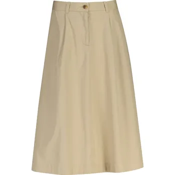 Dámská sukně SUKNĚ GANT LIGHTWEIGHT PLEATED CHINO SKIRT OAT BEIGE