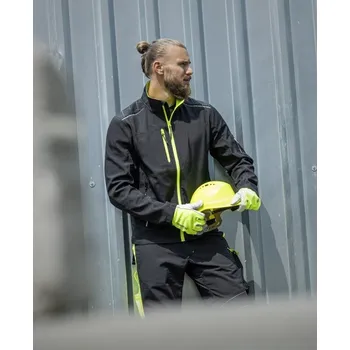 Pánská bunda Softshellová bunda ARDON®VISION černo-žlutá XS Velikost: 3XL, Barva č: černá