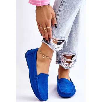 Dámské mokasíny Dámské Semišové Mokasíny Modre Morreno 40