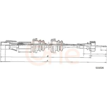 Náhon tachometru Hřídel tachometru COFLE (S31026)