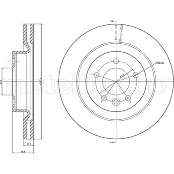 Brzdový kotouč Brzdový kotouč CIFAM (800-1218C)