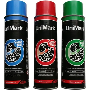 Barva ve spreji Sprej značkovací Unimark, 500 ml, zelená
