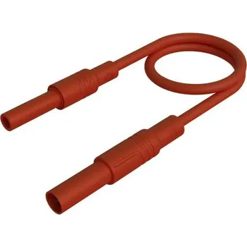 Měřicí kabel Hirschmann Test a Measurement MAL S GG-B 50/2,5 rt bezpečnostní měřicí kabely 4mm bezpečnostní zástrčka 4mm bezpečnostní zdířka 50 cm červená 1 ks
