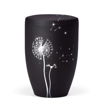 Smuteční dekorace Ekologická urna Pure II - Pampeliška/Černá