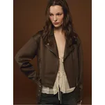 Bunda biker - XS - House - hnědý - 054EW-88X