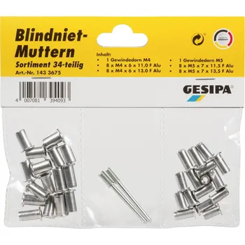 Nýt Gesipa 1433675 slepý nýt 34 díly