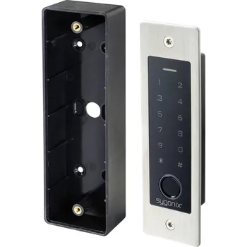 Přístupový systém Sygonix SY-5231014 přístupový systém s čtečkou otisků prstů / RFID pod omítku 12 V/DC, 18 V/DC, IP55, s podsvícenou klávesnicí