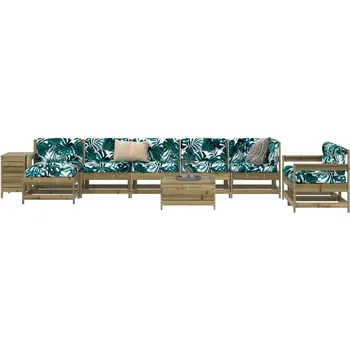 Zahradní lavice zahrada-XL 10dílná zahradní sedací souprava impregnovaná borovice 3250679