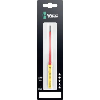 Šroubovák Wera Kraftform Kompakt VDE 60 i 0,5x3,0x157 mm TIE SB pro elektrotechniky plochý výměnné bity s rukojetí 3.0 mm