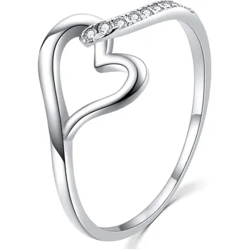 Prsten Okouzlující stříbrný prsten se zirkony Srdce R00019 Moiss / Obvod: 60 mm - 60 mm