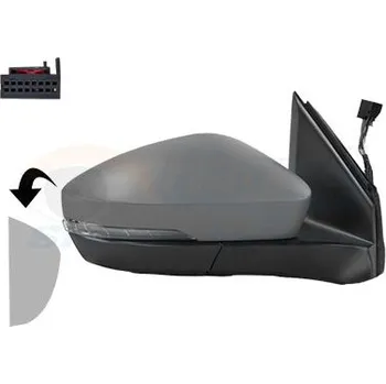 Auto zrcátko Vnější zpětné zrcátko VAN WEZEL 5706808