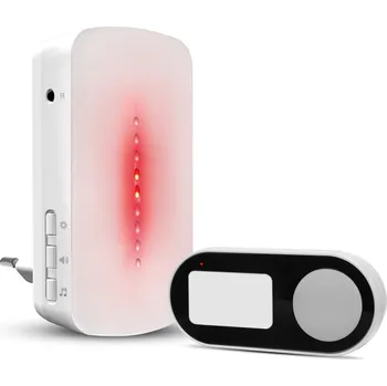 Domovní zvonek Bezdrátový zvonek s LED indikací a bezbateriovým vysílačem BZ39