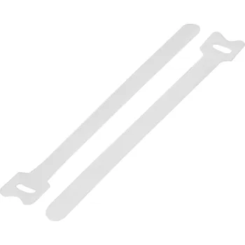 Zip TRU COMPONENTS TC-MGT-180WE203 kabelový manažer na suchý zip ke spojování háčková a flaušová část (d x š) 180 mm x 12 mm bílá 1 ks