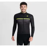 ROGELLI Softshellová cyklobunda s prodyšným zádovým dílem Rogelli HERO II ČERNÁ|ŽLUTÁ