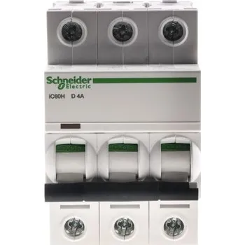 Jistič MCB, řada: iC60H 3P 4A vypínací výkon 10 kA, charakteristika: vypínací charakteristiky Typ D, rozsah: Acti 9