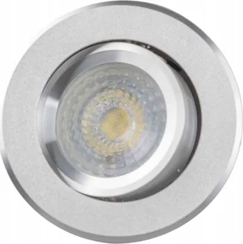 Stropní svítidlo / objímka pro žárovku GU10, stříbrné, pískovaný gres