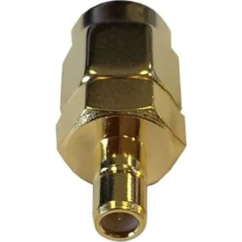 Adaptér RF, orientace těla: přímý, 50Ω Samec SMB na zástrčku SMA