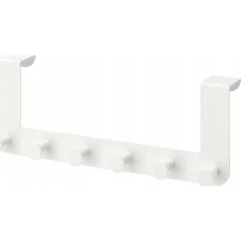 Věšák Bezinvazní tyč s háčky IKEA bílá