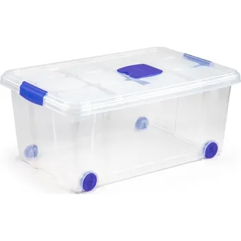 Dóza na potraviny Plastový úložný box na kolečkách Plastic Forte 36 l