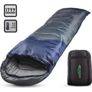 Spacák Teplý mumiový spací pytel do -17 °C s dvoucestným zipem