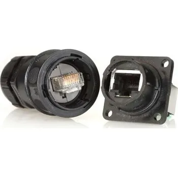 Konektor Amphenol Socapex Konektor RJ45, řada: RJF544 Vnitřní Cat5e, počet cest: 8, Rovný, Panel Nestíněný, počet portů: 1portový