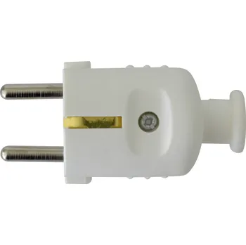 Elektrická zásuvka N a L 18386 zástrčka plast 230 V bílá