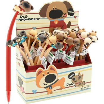 Gelové pero JUNIOR Dog 0,5 mm - modrá náplň (mix /cena 1ks)