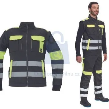 pracovní bunda Bunda pracovní MAX VIVO RFLX 2v1, CERVA černá/žlutá, 54, balení 1 ks