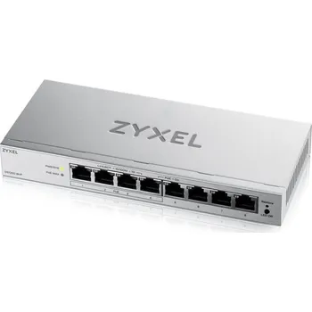 Switch Zyxel GS1200-8HP v3, 8 Port Gigabit PoE+ webmanaged Desktop Switch, 4x PoE, 68 Watt