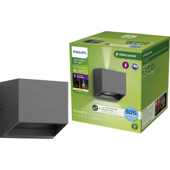 Venkovní osvětlení Philips LED Alix 929004140901 venkovní nástěnné LED osvětlení LED 8.6 W antracitová