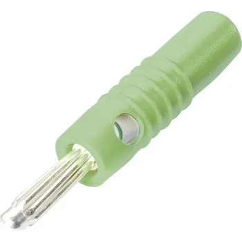Krokosvorka Schnepp S 4004 S banánkový konektor zástrčka, rovná Ø pin: 4 mm zelená 1 ks
