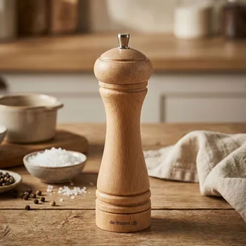 Domácí spotřebič DE BUYER Java 18 cm hnědý - dřevěný ruční mlýnek na sůl