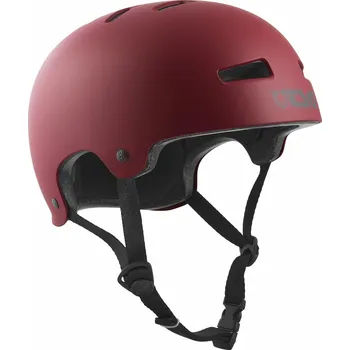 Cyklistická přilba TSG Ochrany Helma Evolution Jednobarevná Satin Oxblood L/XL TSG ČERVENÁ