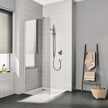 Sprchový kout Plano Davos Plus Walk-in stříbrný/sklo 100&nbsp;x&nbsp;200&nbsp;cm
