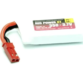RC vybavení Red Power 15400 akupack Li-Pol (modelářství), 3.7 V, 350 mAh, 25 C, Softcase, JST, BEC