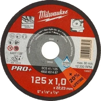 Řezný kotouč Milwaukee Řezný kotouč 125x1mm 1ks 4932451488
