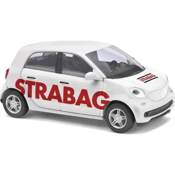 Modelová železnice Busch 49562 H0 model osobního automobilu Smart ForFour 14, Strabag