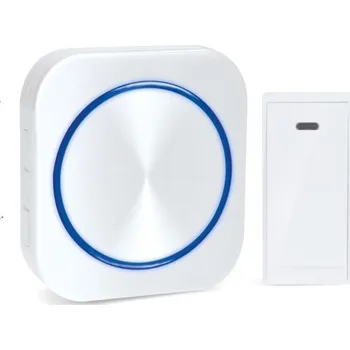 Domovní zvonek Solight bezdrátový zvonek bezbateriový, do zásuvky, 150m, bílý, learning code - 1L51