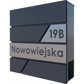 Poštovní schránka Poštovní schránka s přihrádkou na noviny R&T šedá