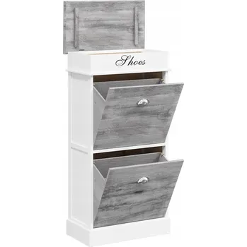 Botník Botník Zakito 50 x 98 x 28 cm, odstíny šedé