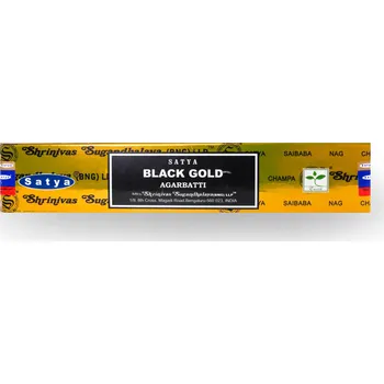 Vonná tyčinka Vonné tyčinky Satya BLACK GOLD, exkluzivní vonná směs, 15 g