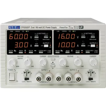 Aim TTi CPX200DP laboratorní zdroj s nastavitelným napětím, 0 - 60 V/DC, 0 - 10 A, 360 W, LAN, LXI, RS-232, USB, výstup 2 x, 51153-9800
