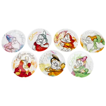 Talíř Talíř Disney z Sněhurka a sedm trpaslíků - Sada talířů Sedm trpaslíků - Žádný - vícebarevný