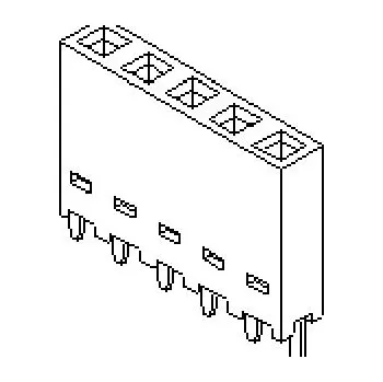 Elektrický konektor Patice PCB, rozteč: 2.54mm, počet kontaktů: 8, počet řad: 1, Průchozí otvor, číslo řady: 90147 Molex