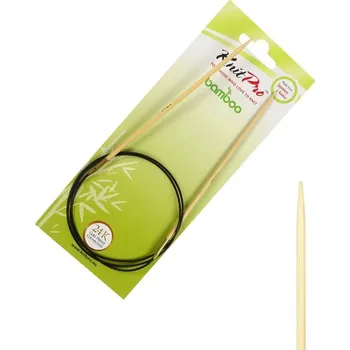 Nástroj na niť a příze Bambusové kruhové jehlice KnitPro Bamboo 80 cm 2,75 mm